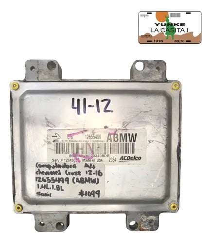 Pcm Computadora Chevrolet Sonic 1.8l 12-16 12655499 (abmw)