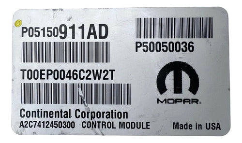 Computadora Jeep Renegade 2.4l A/t 2016 P05150911ad