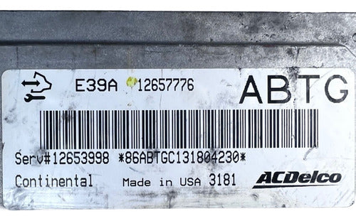 Computadora Gmc Acadia 3.6l 2014 12657776 (abtg)