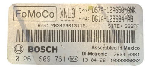 Computadora Ford Fusion 1.6l A/t 2013 Ds7a-12a650-ank