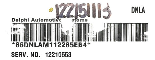 Computadora Pontiac Sunfire 2.2l 2002-2003 122151113 (dnla)