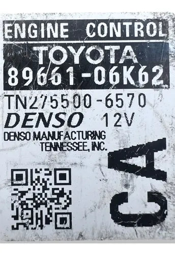Pcm Computadora Toyota Camry 2.5l 2012-14 89661-06k62 (ca)
