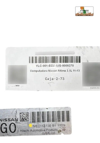 Computadora Nissan Altima 2.5l 11-13  Mec112-130 B1 (g0)