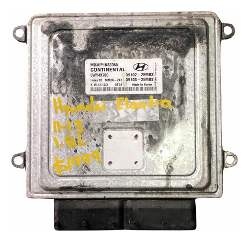 Computadora Hyundai Elantra 1.8l 2011-2013       39102-2emb3
