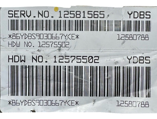 Computadora Chevrolet Silverado 4.3l 2003 12581565 (ydbs)