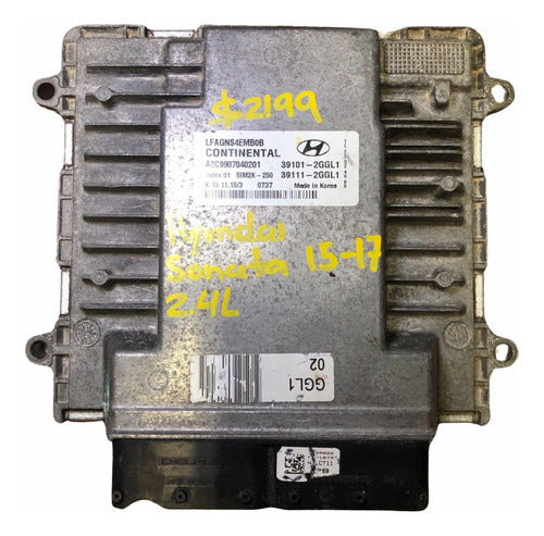 Computadora Hyundai Sonata 2015-2017 2.4l        39101-2ggl1