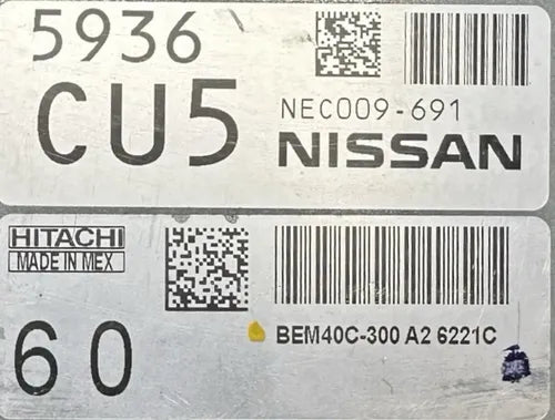 Pcm Computadora Nissan Sentra 1.8l 16-17 Bem40c-300 P2