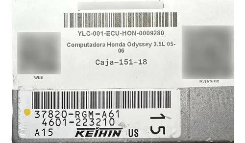 Computadora Honda Odyssey 3.5l 05-06 37820-rgm-a61 (15)