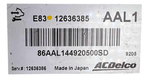 Computadora Chevrolet Aveo 1.6l 2010 12636385 (aal1)