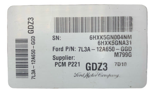 Computadora Ford F-150 5.4l 2007-2008 7l3a-12a650-ggd