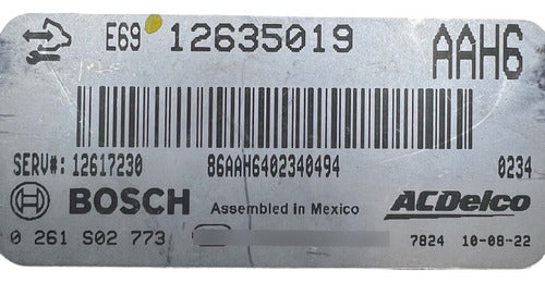 Computadora GMC Acadia 3.6L A/t 10-11 12635019 (AAH6)