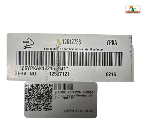 Pcm Computadora Pontiac G6 3.5l 2007 P1