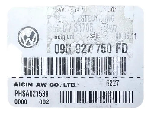 Módulo Tcm Vw Tiguan 2.0l 2009-2010 09g 927 750 Fd