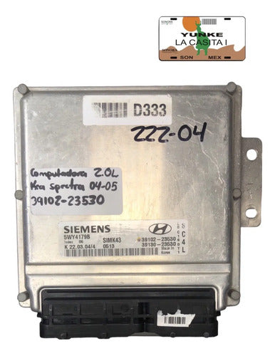 Pcm Computadora Kia Spectra 2.0l 04-05 39102-23530 P1