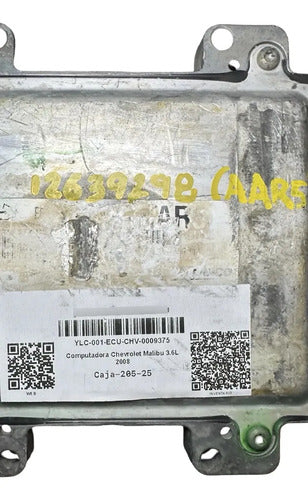 Computadora Chevrolet Malibu 3.6l 2008 12639298 (aar5)