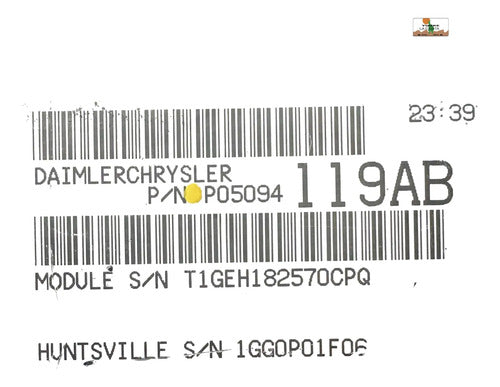 Computadora Dodge Neon 2.0l 2005 P05094119ab