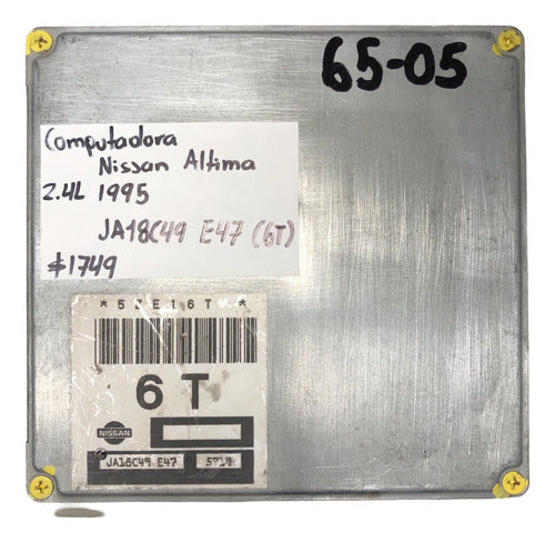 Computadora Nissan Altima 2.4l 1995 Ja18c49 E47 (6t)