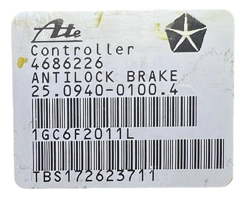 Pcm Computadora Módulo Abs Dodge Caravan 96-00 4686226 P1 Negro