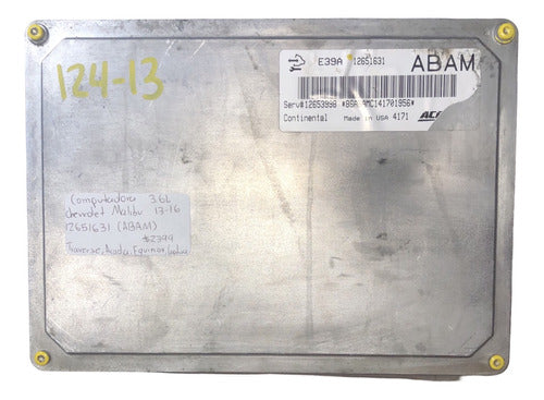 Computadora Chevrolet Malibu 3.6l 13-16 12651631 (abam)