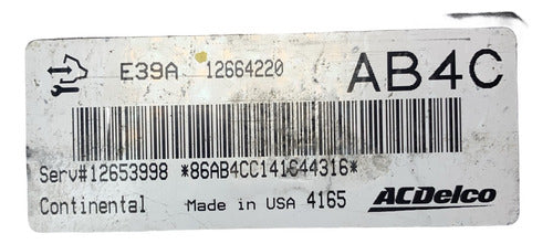 Computadora Chevrolet Malibú 2015 2.5l A/t 12664220 (ab4c)
