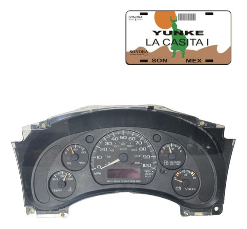 Velocímetro Cluster Chevrolet Express 2001-2002 Negro