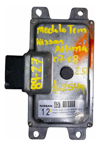 Módulo Tcm Nissan Altima 2.5l 2007-2008 31036 Ja02e (12)