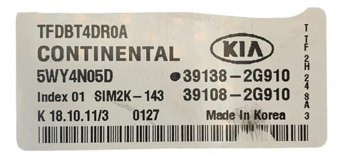 Pcm Computadora Kia Optima Hibrido 2.4l 11-13 39138-2g910 P