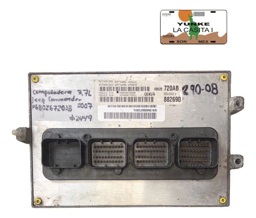 Pcm Computadora Jeep Commander 3.7l 2007 P68026720ab