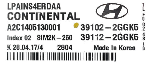 Pcm Computadora Hyundai Sonata 2.4l A/t 18-19 39102-2ggk5 P1