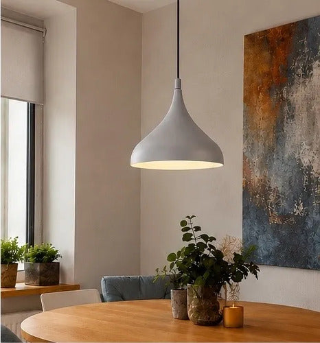 Lampara Colgante Moderna Color Gris Marca Fragments Negro