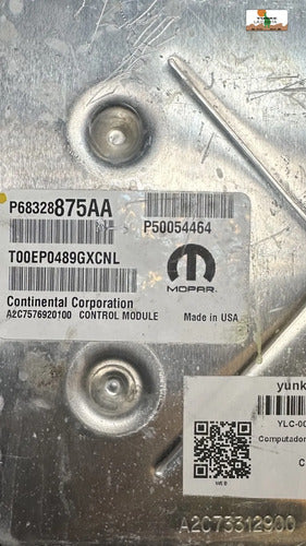Computadora Jeep Renegade 3.2l 2019 P68328875aa