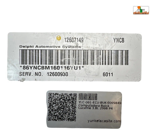 Pcm Computadora Buick Lucerne 3.8l 2006 P4