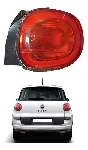 Calavera Rh Fiat 500l 2014-2017 51922307 Derecho/pasajero Rojo