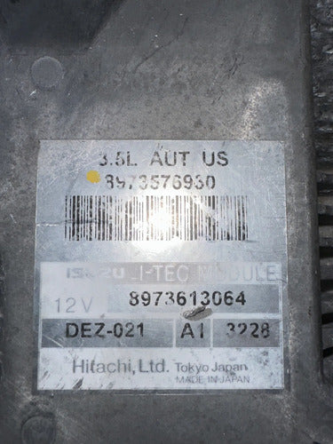 Pcm Computadora Isuzu Rodeo 3.5l 2004