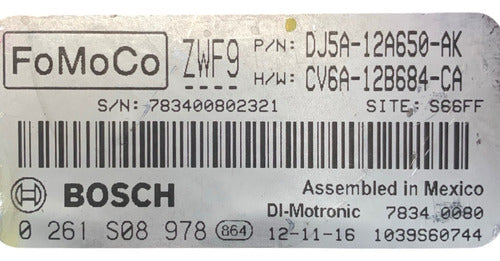 Computadora Ford Escape 1.6l A/t 2013 Dj5a-12a650-ak