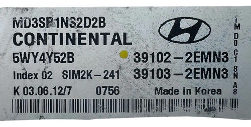 Pcm Computadora Hyundai Elantra 1.8l 11-13 39102-2emn3 P1
