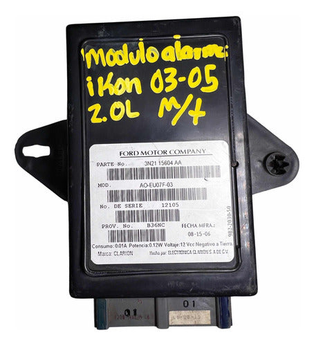 Módulo De Alarma Ford Ikon 2.0l M/t 2003-2005  3n21 15604 Aa