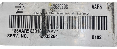 Computadora Chevrolet Malibu 3.6l 10-13 12639298 (aar5)