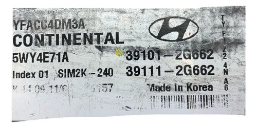 Pcm Computadora Hyundai Sonata 2.4l 11-14 39101-2g662