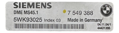 Computadora Bmw 530i 3.0l 2005 7 549 388