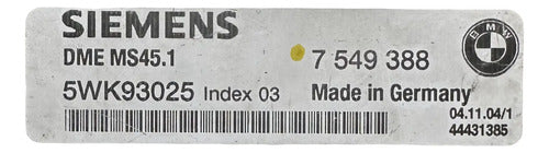 Pcm Computadora Bmw 530i 3.0l 2005 7 549 388