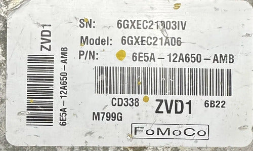Pcm Computadora Ford Fusion 2.3l A/t 06-07 6e5a-12a650-amb