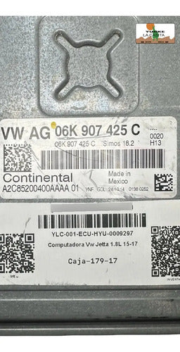 Computadora Vw Jetta 1.8l 15-17 06k 907 425 C