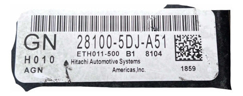 Módulo Tcm Honda Civic 2018   28100-5dj-a51