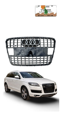 Parrilla Central Audi Q7 2010-2015 4lo 853 651 H Negro Brillante
