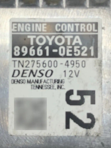 Pcm Computadora Toyota Highlander 2015 3.5l Aut 89661-0e521