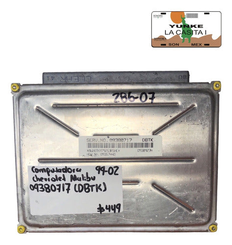 Computadora Chevrolet Malibu 99-02 09380717 (dbtk)