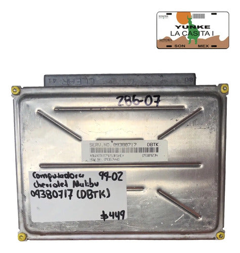 Pcm Computadora Chevrolet Malibu 99-02 09380717 (dbtk)