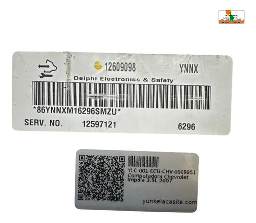 Pcm Computadora Chevrolet Impala 3.5l 2007