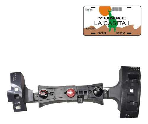 Panel Switch Intermitentes Original Fiat 500 2012-2016 Gris Oscuro